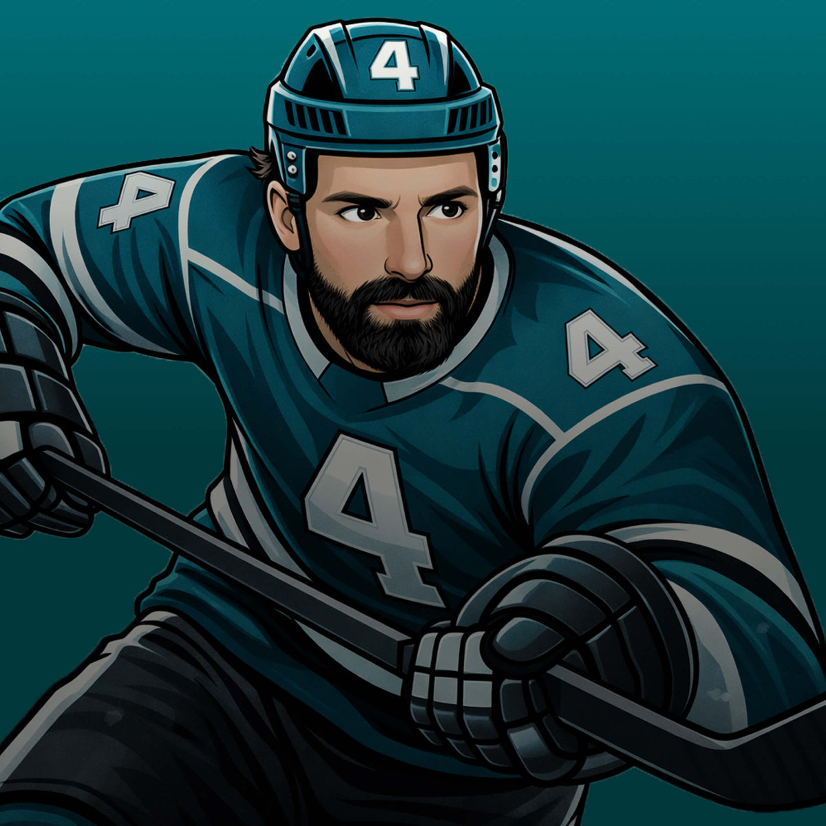 Nick Leddy #4 apparel