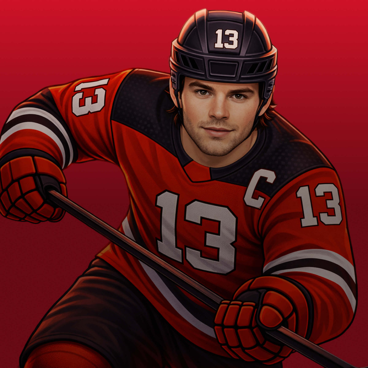Nico Hischier #13 apparel