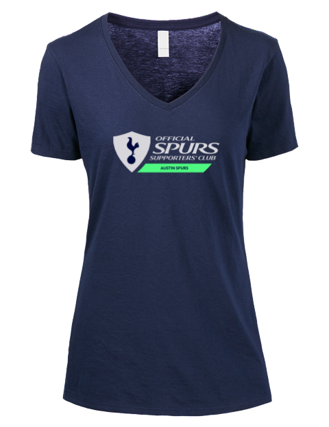 Official Edition Tottenham Austin Premium Ladies V-Neck T-Shirt | Swagsta