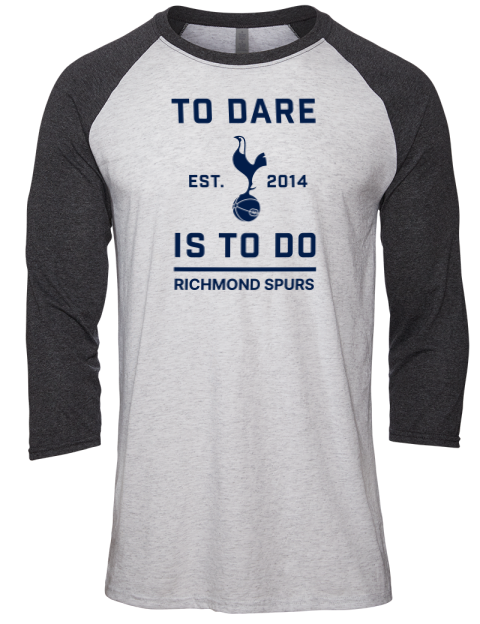 Richmond Spurs Unisex Premium Three-Quarter Raglan T-Shirt
