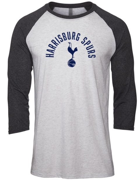 Harrisburg Spurs Unisex Premium Three-Quarter Raglan T-Shirt