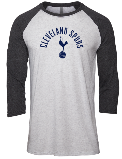 Cleveland Spurs Unisex Premium Three-Quarter Raglan T-Shirt