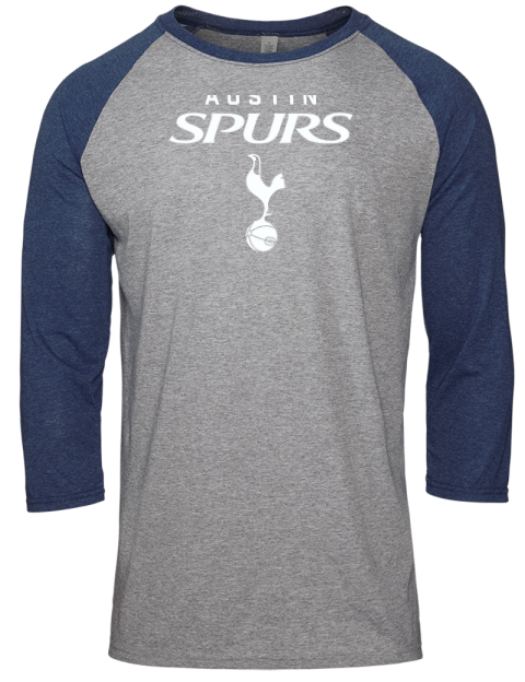 Austin Spurs Unisex Premium Three-Quarter Raglan T-Shirt
