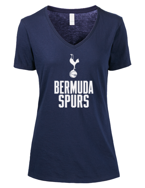 Bermuda Spurs Premium Ladies V-Neck T-Shirt