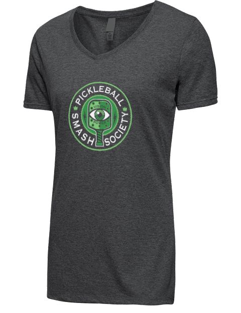 Pickleball Slogans Premium Ladies V-Neck T-Shirt