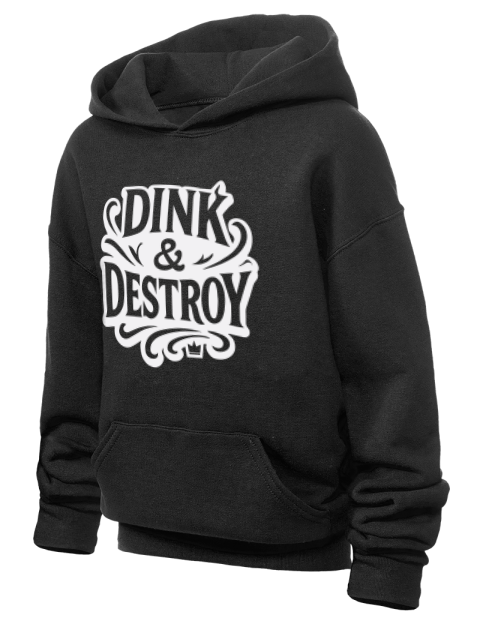 Pickleball Slogans Youth Hooded Sweatshirt