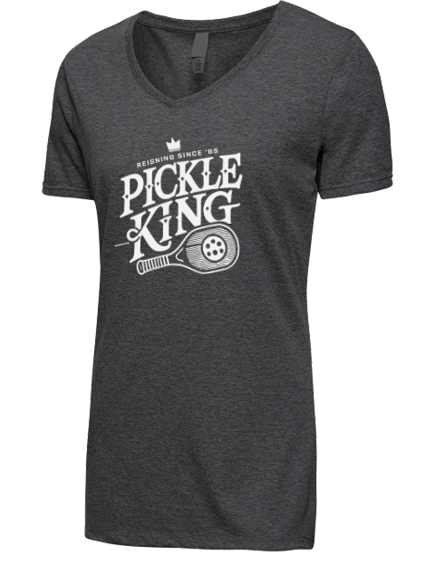 Pickleball Royalty Premium Ladies V-Neck T-Shirt