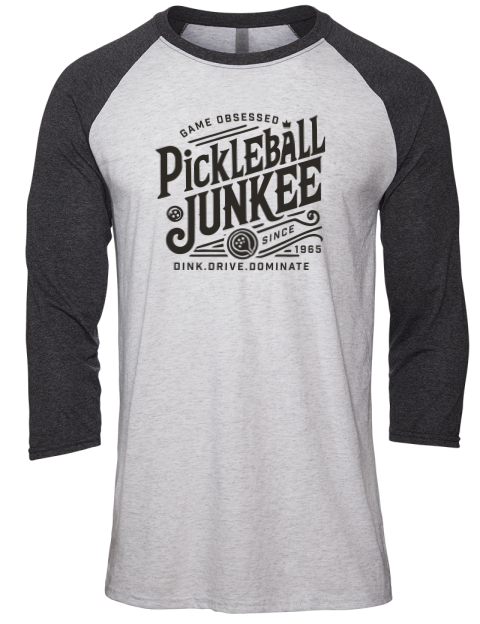 Pickleball Royalty Unisex Premium Three-Quarter Raglan T-Shirt