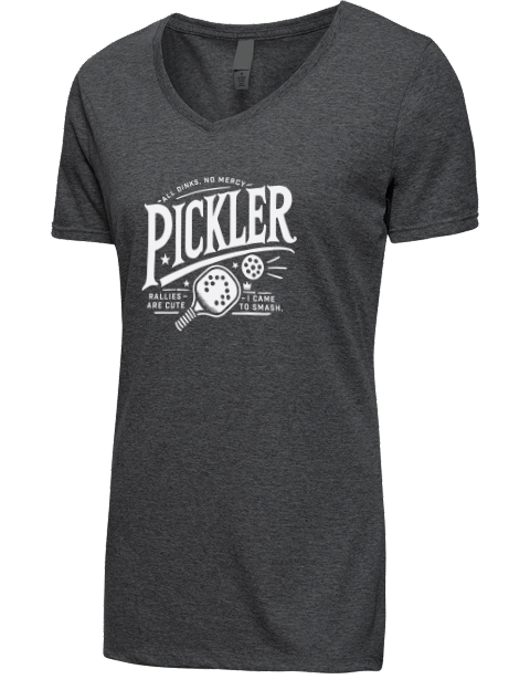 Pickleball Royalty Premium Ladies V-Neck T-Shirt