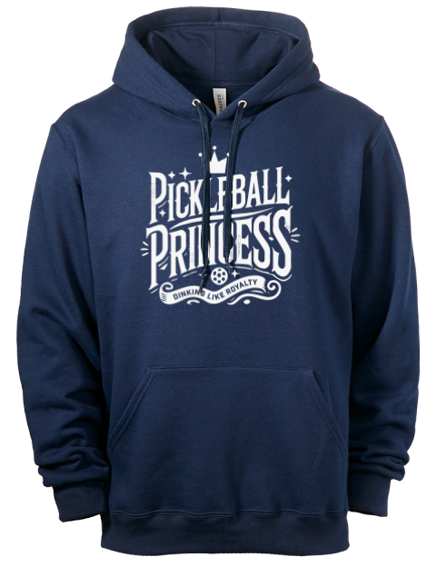 Pickleball Royalty Eco Premium Unisex Hooded Sweatshirt