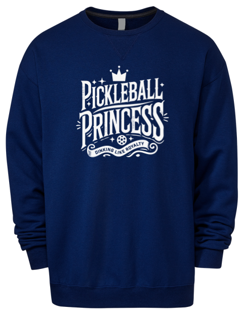 Pickleball Royalty Premium Unisex Crewneck Sweatshirt