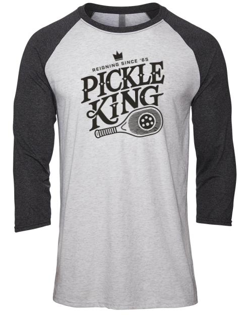 Pickleball Royalty Unisex Premium Three-Quarter Raglan T-Shirt