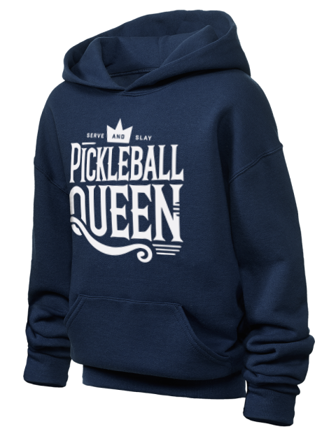 Queen Pickleball Youth Hooded Sweatshirt | Swagsta