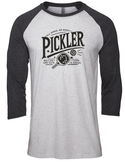Pickleball Royalty Unisex Premium Three-Quarter Raglan T-Shirt