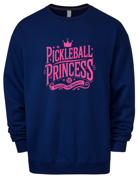 Pickleball Royalty Premium Unisex Crewneck Sweatshirt