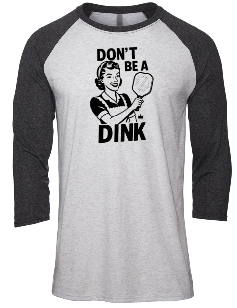 Pickleball Domestic Unisex Premium Three-Quarter Raglan T-Shirt