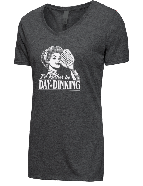 Pickleball Domestic Premium Ladies V-Neck T-Shirt