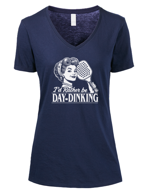 Pickleball Domestic Premium Ladies V-Neck T-Shirt