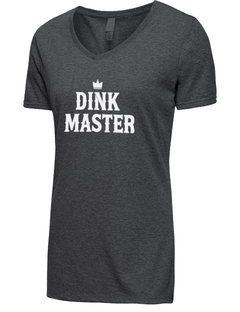 Pickleball Big Dink Premium Ladies V-Neck T-Shirt