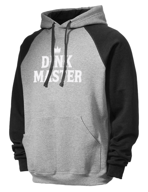 Pickleball Big Dink Colorblock Raglan Hooded Sweatshirt