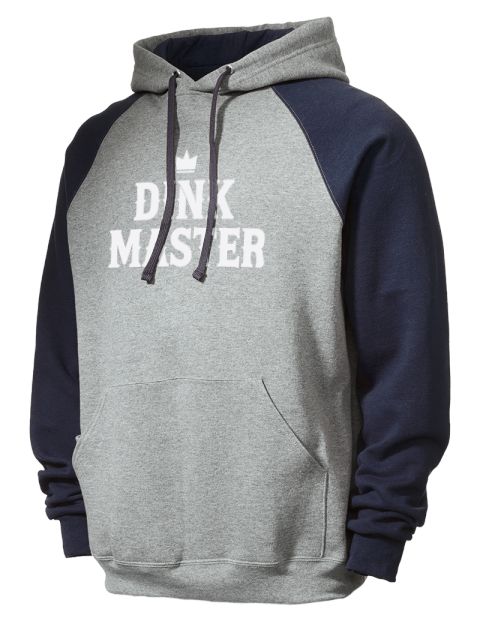 Pickleball Big Dink Colorblock Raglan Hooded Sweatshirt