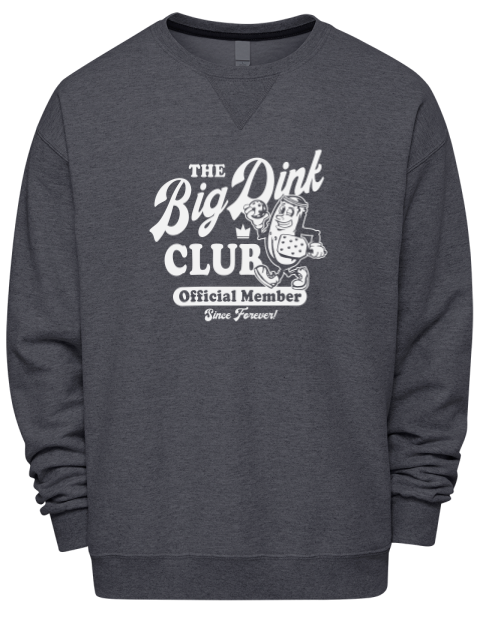 Pickleball Big Dink Premium Unisex Crewneck Sweatshirt