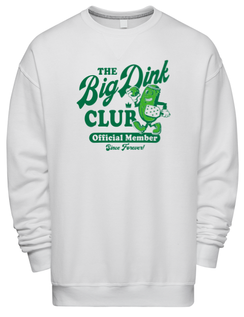 Pickleball Big Dink Premium Unisex Crewneck Sweatshirt