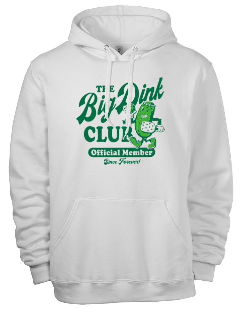 Pickleball Big Dink Eco Premium Unisex Hooded Sweatshirt
