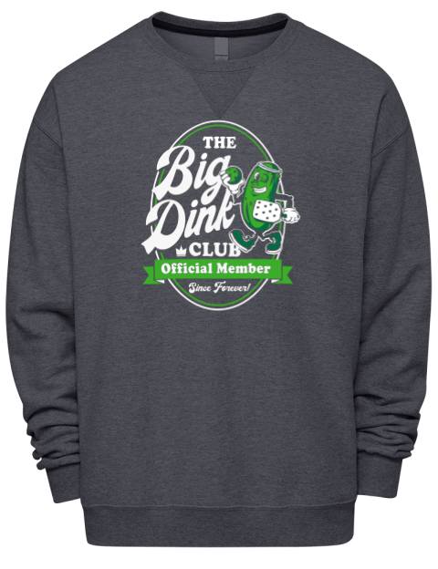 Pickleball Big Dink Premium Unisex Crewneck Sweatshirt