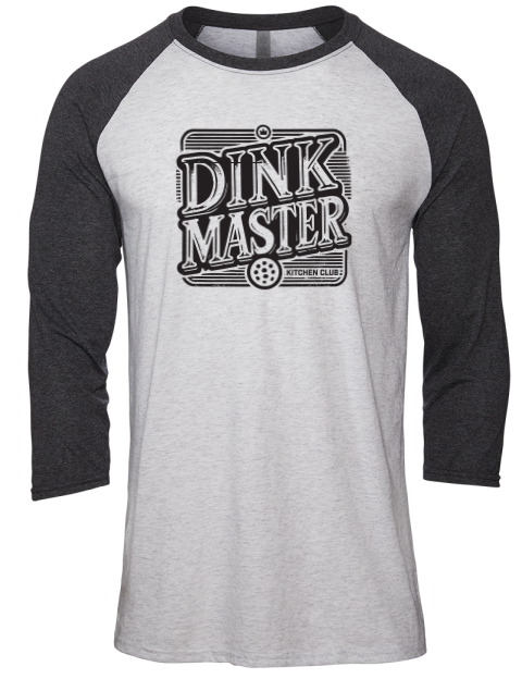 Pickleball Big Dink Unisex Premium Three-Quarter Raglan T-Shirt