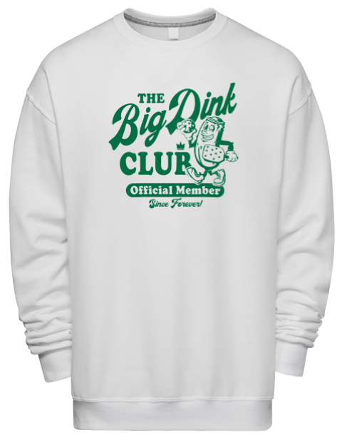 Pickleball Big Dink Premium Unisex Crewneck Sweatshirt