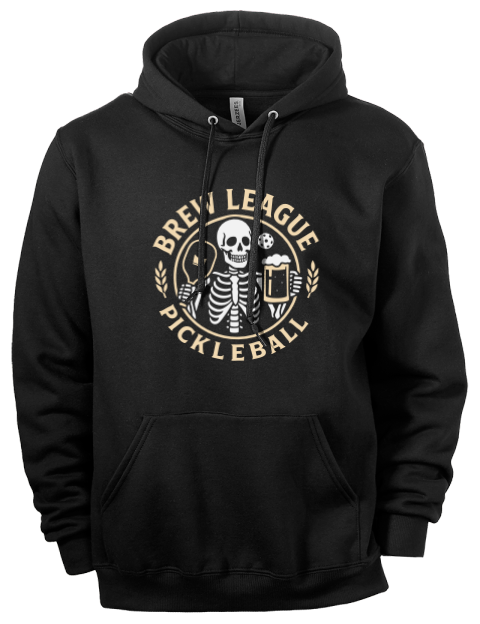 Pickleball Brew League Eco Premium Unisex Hooded Sweatshirt