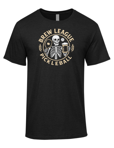 Pickleball Brew League Premium Ring-Spun Cotton Unisex T-Shirt