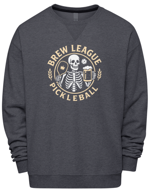 Pickleball Brew League Premium Unisex Crewneck Sweatshirt