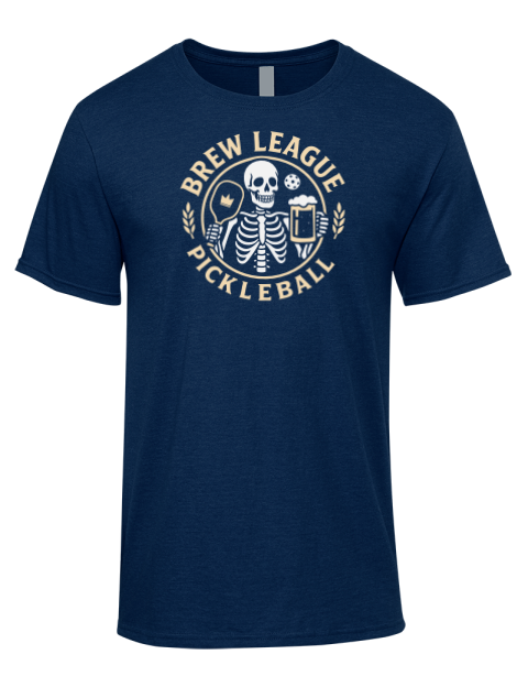 Pickleball Brew League Premium Ring-Spun Cotton Unisex T-Shirt