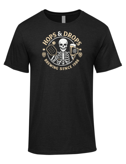 Hops & Drops Pickleball Tee