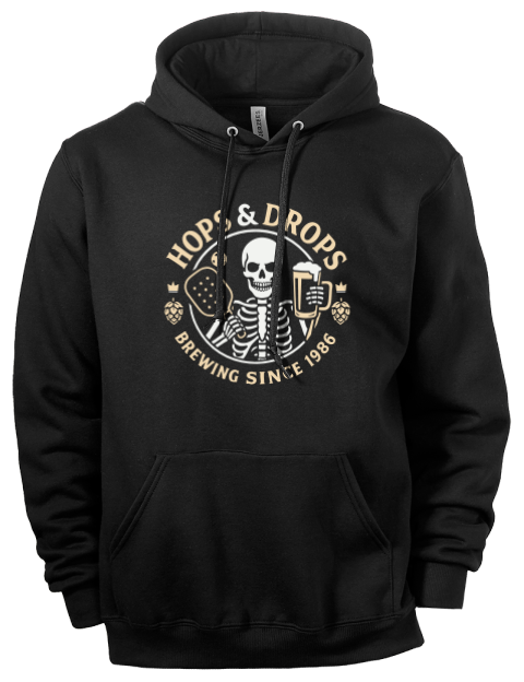 Pickleball Brew League Eco Premium Unisex Hooded Sweatshirt