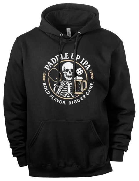 Pickleball Brew League Eco Premium Unisex Hooded Sweatshirt
