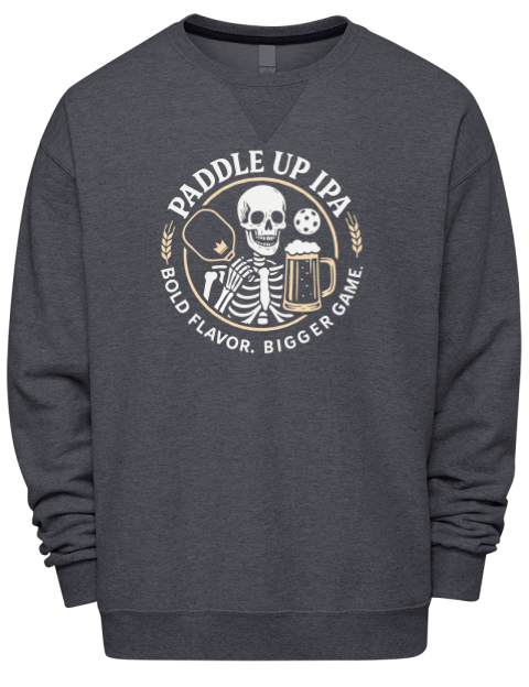 Pickleball Brew League Premium Unisex Crewneck Sweatshirt