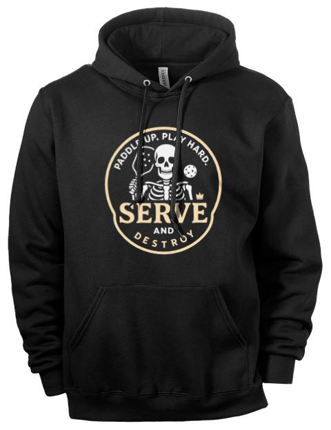 Pickleball Brew League Eco Premium Unisex Hooded Sweatshirt