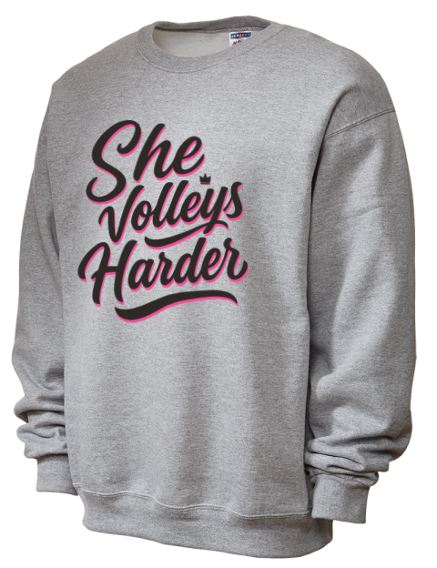Pickleball Pretty Badass Unisex Crewneck Sweatshirt