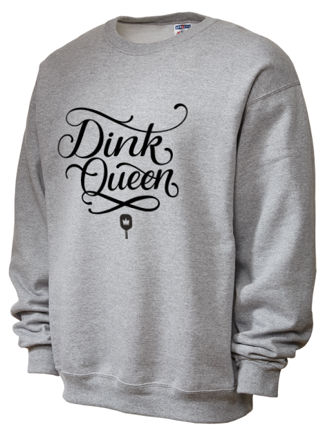 Pickleball Pretty Badass Unisex Crewneck Sweatshirt
