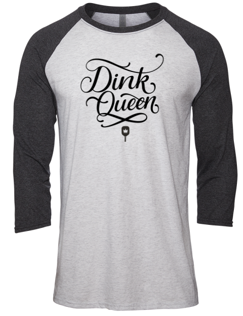 Pickleball Pretty Badass Unisex Premium Three-Quarter Raglan T-Shirt
