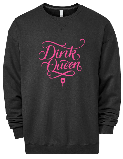 Pickleball Pretty Badass Premium Unisex Crewneck Sweatshirt