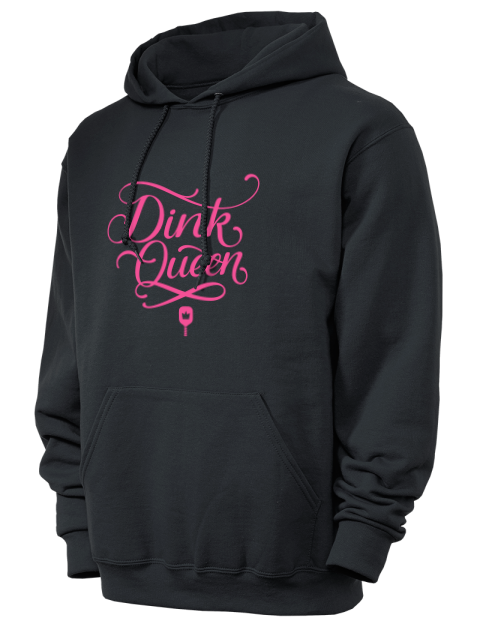 Pickleball Pretty Badass Unisex Hooded Sweatshirt