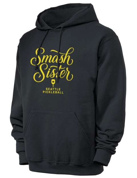 Pickleball Pretty Badass Unisex Hooded Sweatshirt