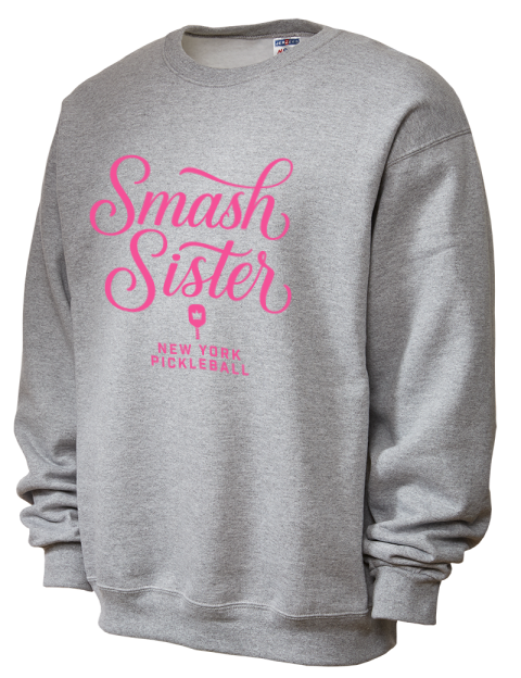 Pickleball Pretty Badass Unisex Crewneck Sweatshirt
