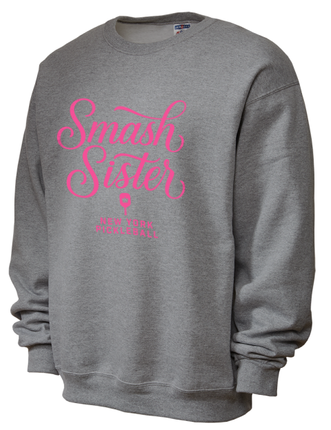 Pickleball Pretty Badass Unisex Crewneck Sweatshirt