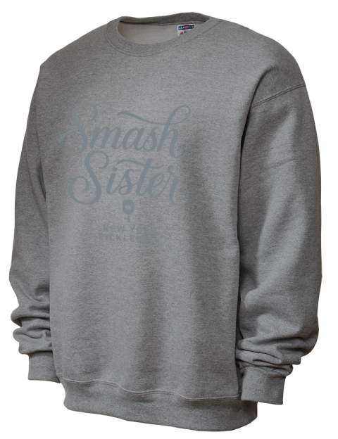 Pickleball Pretty Badass Unisex Crewneck Sweatshirt