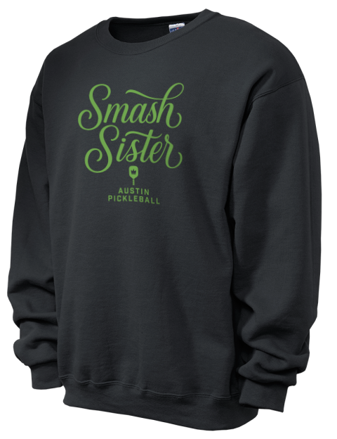 Pickleball Pretty Badass Unisex Crewneck Sweatshirt